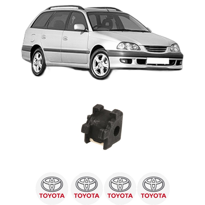 Bucsa bara stabilizatoare Spate Dreapta Stanga TOYOTA AVENSIS Estate (_T22_) din 1997-2003, Auto, Febi, 4x Stickere auto cu TOYOTA