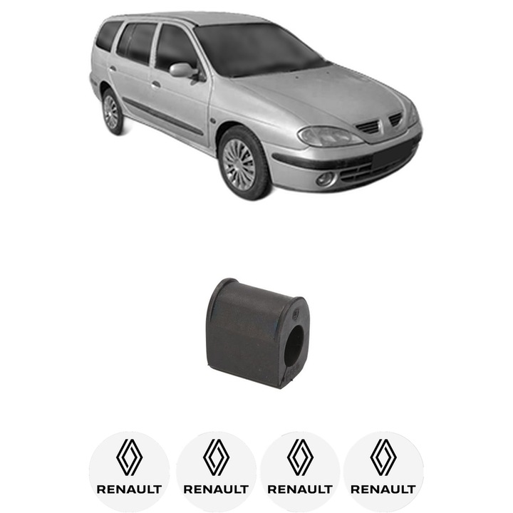 Bucsa bara stabilizatoare Fata Dreapta Stanga RENAULT Megane I Kombi van (KA_) din 2000-2003, Auto, Febi, 4x Stickere auto cu RENAULT