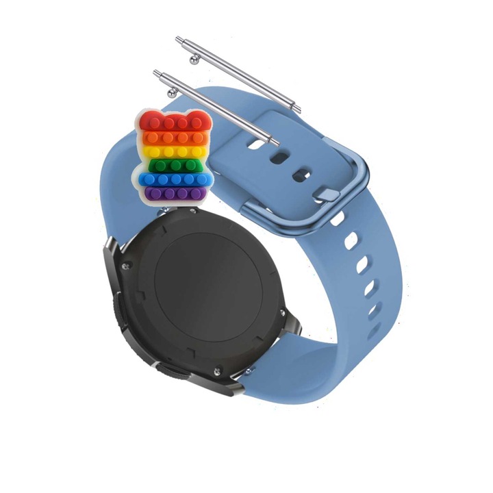 Hama Fit Watch 5000 okosóra szíj, minden csuklóra, biztonságos rögzítés, szilikon hurok, kék
