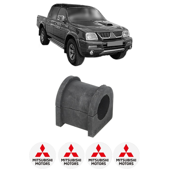 Bucsa bara stabilizatoare Fata Dreapta Stanga MITSUBISHI L200 Platform/Chassis (K6_T, K7_T) din 1996-2003, Auto, Febi, 4x Stickere auto cu MITSUBISHI