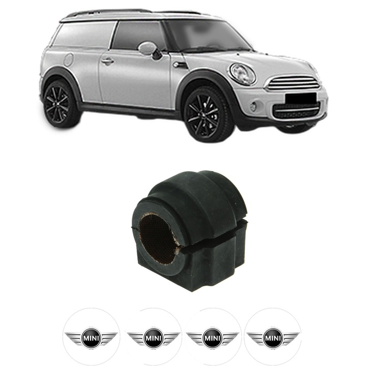 Bucsa bara stabilizatoare Fata Dreapta Stanga MINI MINI CLUBVAN (R55) din 2012-2014, Auto, Febi, 4x Stickere auto cu MINI