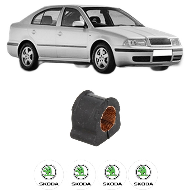 Bucsa bara stabilizatoare Fata Dreapta Stanga SKODA OCTAVIA I (1U2) din 1996-2010, Auto, Febi, 4x Stickere auto cu SKODA