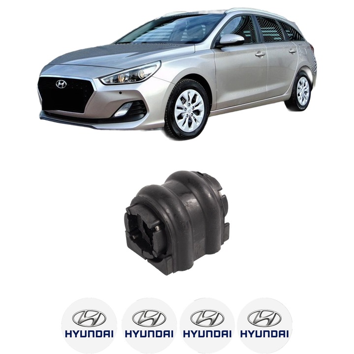 Bucsa bara stabilizatoare Spate Dreapta Stanga HYUNDAI i30 Kombi Van (GDE, GD) din 2015-2017, Auto, Febi, 4x Stickere auto cu HYUNDAI