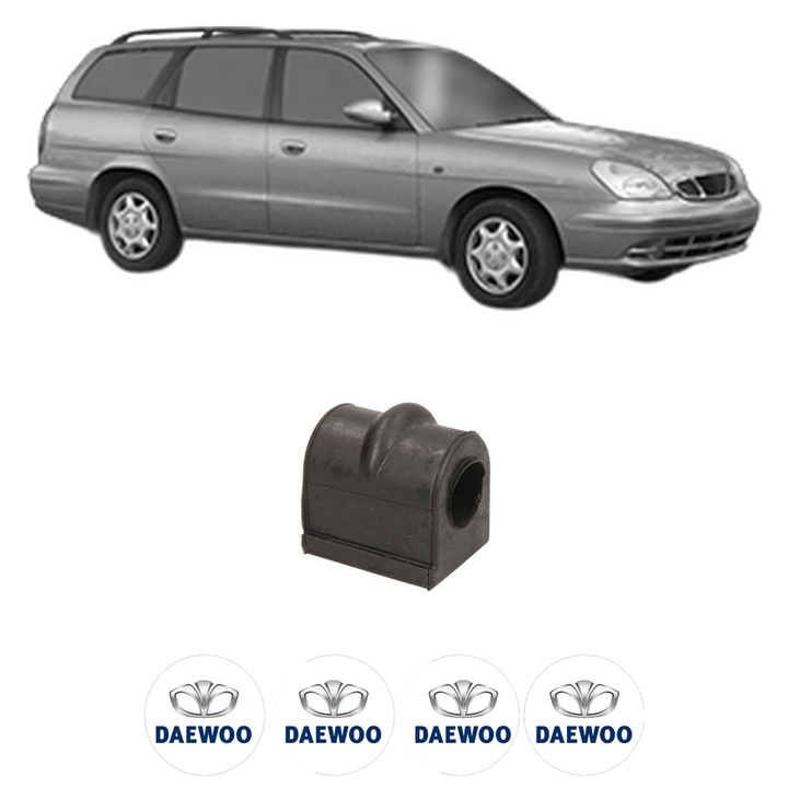 Bucsa bara stabilizatoare Fata Dreapta Stanga DAEWOO NUBIRA Estate (J150) din 1999-2002, Auto, Febi, 4x Stickere auto cu DAEWOO