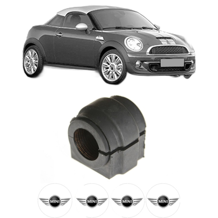 Bucsa bara stabilizatoare Fata Dreapta Stanga MINI MINI Coupe (R58) din 2010-2015, Auto, Febi, 4x Stickere auto cu MINI