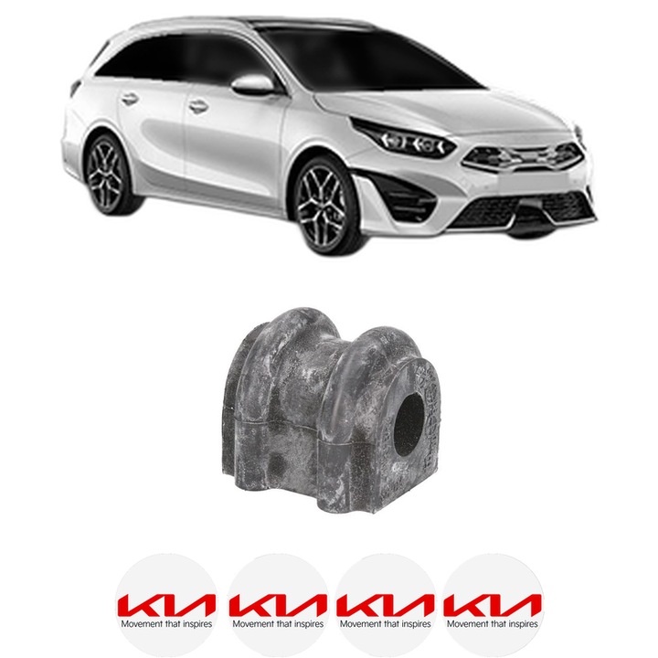 Bucsa bara stabilizatoare Spate Dreapta Stanga KIA CEE'D Combi Van (JD) din 2012-2018, Auto, Febi, 4x Stickere auto cu KIA