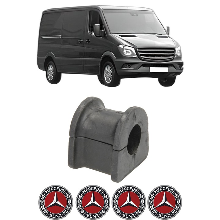 Bucsa bara stabilizatoare Fata Spate Dreapta Stanga MERCEDES-BENZ SPRINTER 4, 6-t Van (B906) din 2006-2018, Auto, Febi, 4x Stickere auto cu MERCEDES-BENZ