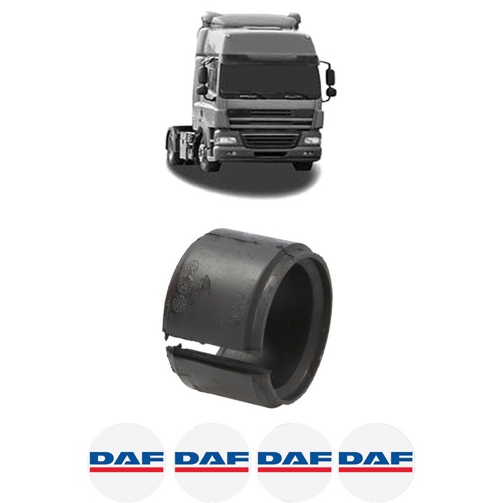 Bucsa bara stabilizatoare Spate Dreapta Stanga DAF CF 85 din 2001-2020, Auto, Febi, 4x Stickere auto cu DAF