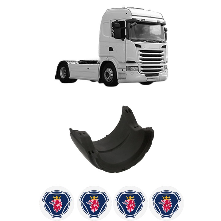 Bucsa bara stabilizatoare Spate Dreapta Stanga SCANIA G I din 2003-2019, Auto, Febi, 4x Stickere auto cu SCANIA