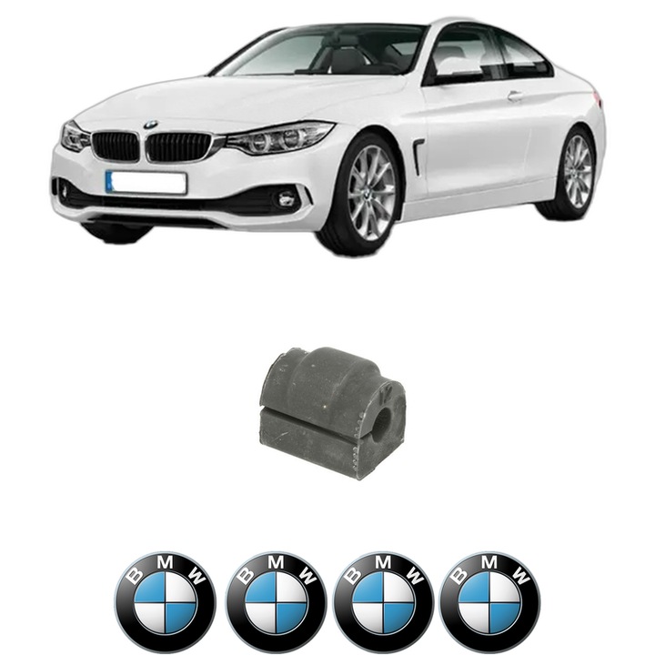 Bucsa bara stabilizatoare Spate Dreapta Stanga BMW Seria 4 Coupe (F32, F82) din 2013-2020, Auto, Febi, 4x Stickere auto cu BMW
