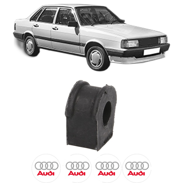 Bucsa bara stabilizatoare Fata Dreapta Stanga AUDI 80 B2 Saloon (811, 813, 814, 819, 853) din 1978-1987, Auto, Febi, 4x Stickere auto cu AUDI