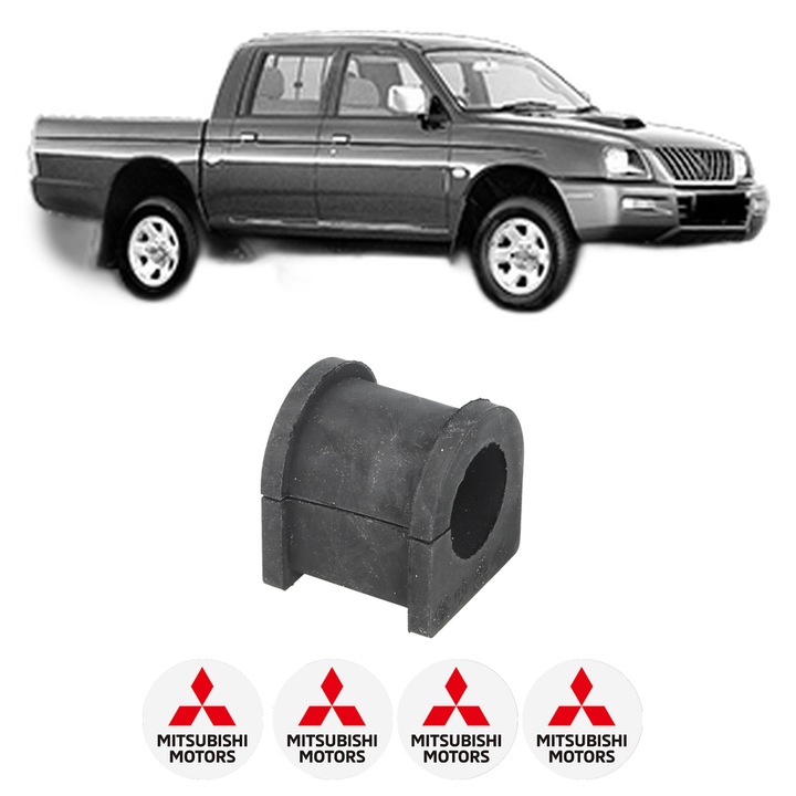 Bucsa bara stabilizatoare Fata Dreapta Stanga MITSUBISHI L200 (K7_T, K6_T, K5_T) din 1996-2007, Auto, Febi, 4x Stickere auto cu MITSUBISHI