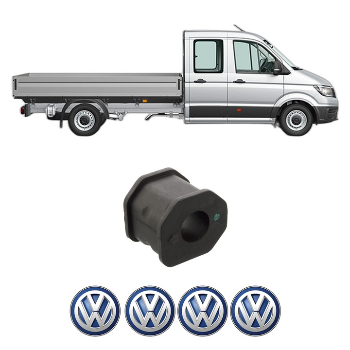 Bucsa bara stabilizatoare Fata Dreapta Stanga Volkswagen CRAFTER 30-50 Platform/Chassis (2F_) din 2006-2016, Auto, Febi, 4x Stickere auto cu Volkswagen