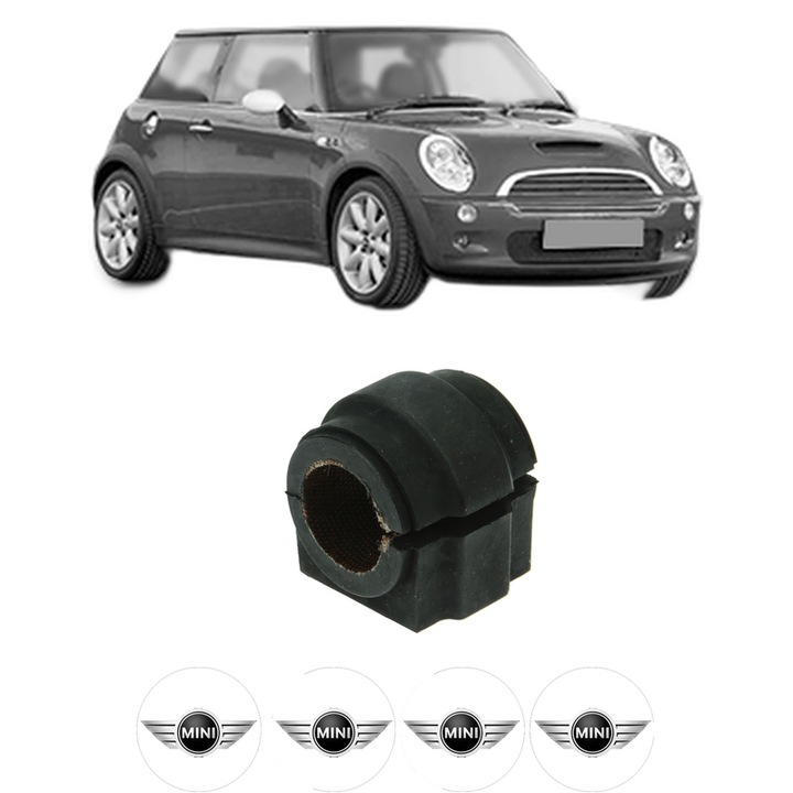 Bucsa bara stabilizatoare Fata Dreapta Stanga MINI MINI (R50, R53) din 2001-2006, Auto, Febi, 4x Stickere auto cu MINI