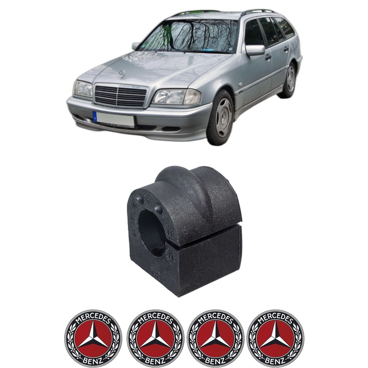 Bucsa bara stabilizatoare Spate Dreapta Stanga MERCEDES-BENZ C-CLASS T-Model (S202) din 1996-2001, Auto, Febi, 4x Stickere auto cu MERCEDES-BENZ