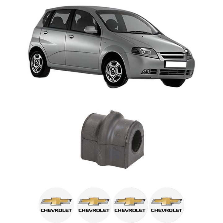 Bucsa bara stabilizatoare Fata Dreapta Stanga CHEVROLET AVEO / KALOS Hatchback (T200) din 2003-2008, Auto, Febi, 4x Stickere auto cu CHEVROLET