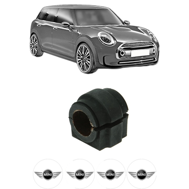 Bucsa bara stabilizatoare Fata Dreapta Stanga MINI MINI CLUBMAN (R55) din 2007-2014, Auto, Febi, 4x Stickere auto cu MINI