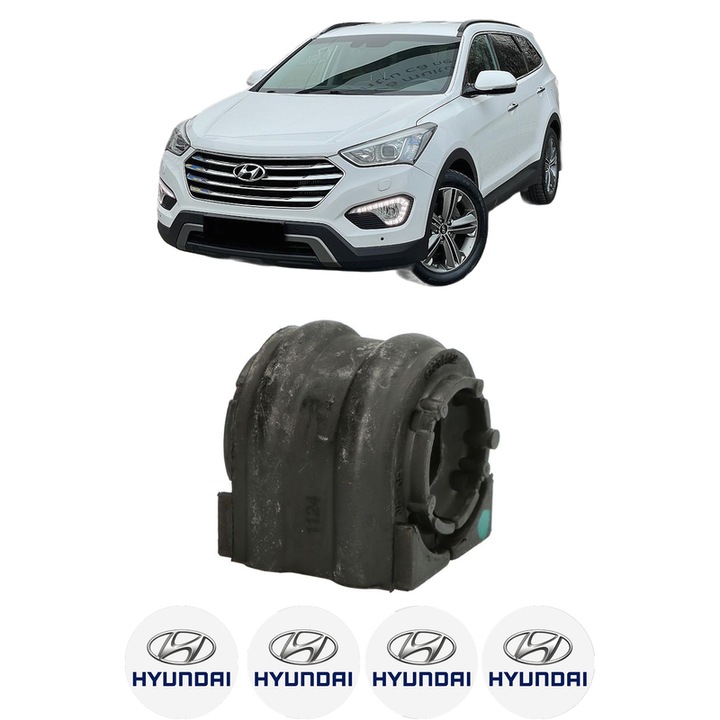 Bucsa bara stabilizatoare Spate Dreapta Stanga HYUNDAI GRAND SANTA FÉ din 2013-2018, Auto, Febi, 4x Stickere auto cu HYUNDAI