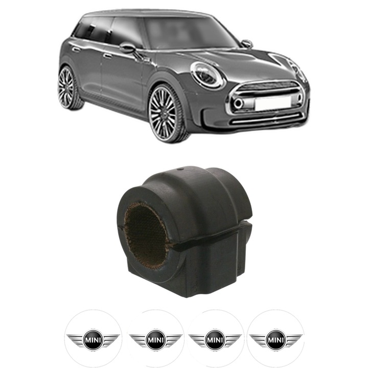 Bucsa bara stabilizatoare Fata Dreapta Stanga MINI MINI CLUBMAN (R55) din 2007-2014, Auto, Febi, 4x Stickere auto cu MINI