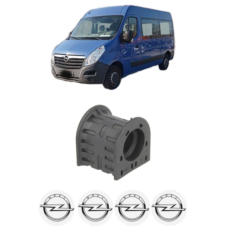 Bucsa bara stabilizatoare Spate Dreapta Stanga OPEL MOVANO B Bus (X62) din 2010-2019, Auto, Febi, 4x Stickere auto cu OPEL
