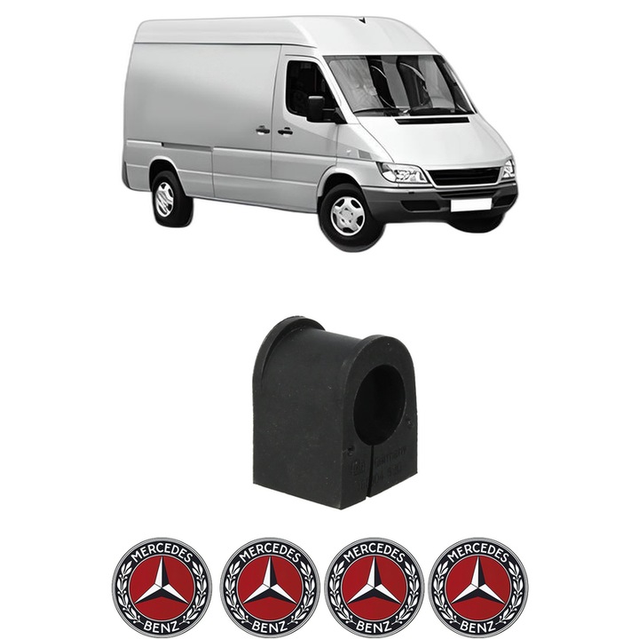 Bucsa bara stabilizatoare Fata Dreapta Stanga MERCEDES-BENZ SPRINTER 3-t Van (B903) din 1995-2006, Auto, Febi, 4x Stickere auto cu MERCEDES-BENZ