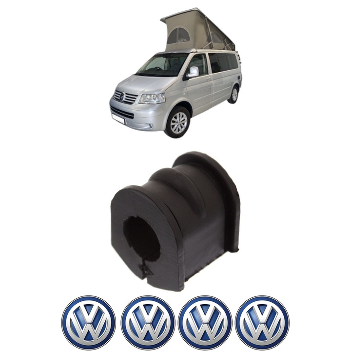 Bucsa bara stabilizatoare Spate Dreapta Stanga Volkswagen CALIFORNIA T5 Camper (7EC, 7EF, 7EG, 7HF, 7HC) din 2007-2015, Auto, Febi, 4x Stickere auto cu Volkswagen