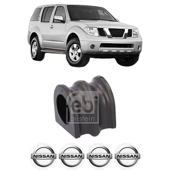 Bucsa bara stabilizatoare Fata Dreapta Stanga NISSAN PATHFINDER III (R51) din 2005-2010, Auto, Febi, 4x Stickere auto cu NISSAN