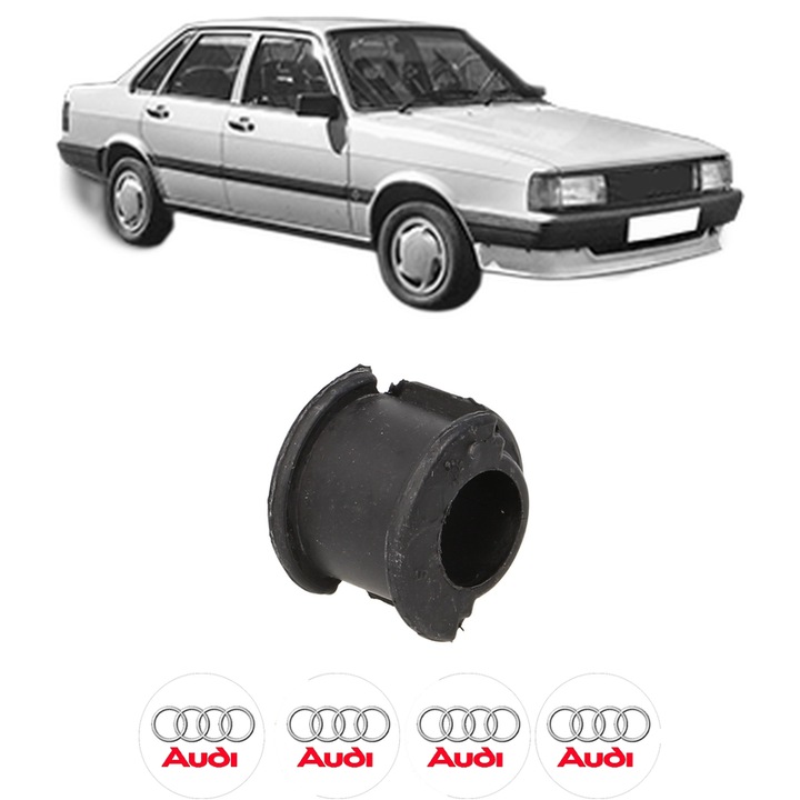 Bucsa bara stabilizatoare Fata Dreapta Stanga AUDI 80 B2 Saloon (811, 813, 814, 819, 853) din 1978-1987, Auto, Febi, 4x Stickere auto cu AUDI