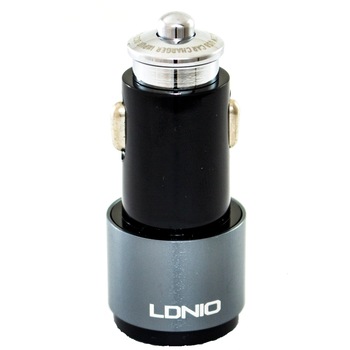 Incarcator auto cu cablu LDNIO, 2USB, 4.2 A Incarcator auto cu cablu LDNIO, 2USB, 4.2 A