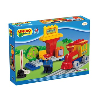 Set constructie Unico Plus Locomotiva Set constructie Unico Plus Locomotiva