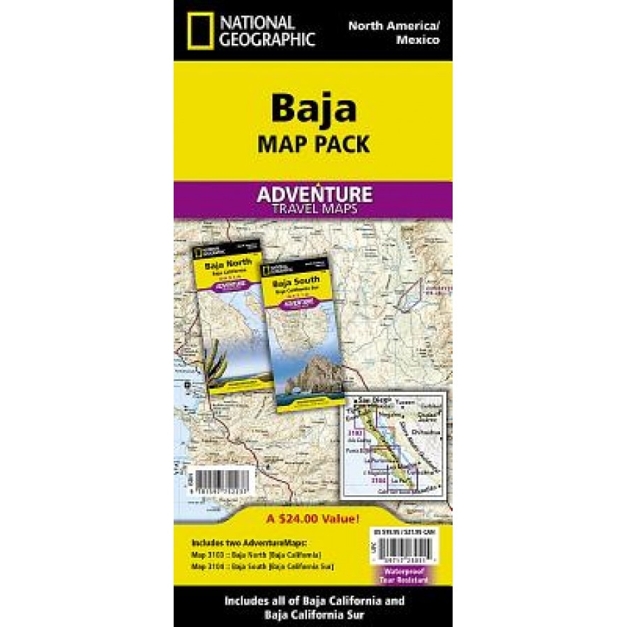 Baja Map Pack: National Geographic Adventure Maps, National Geographic (Editor)