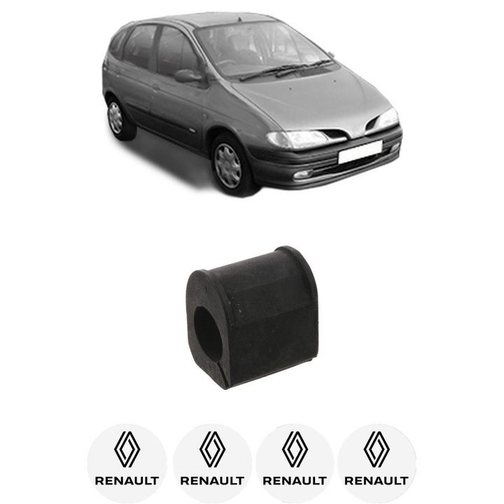 Bucsa bara stabilizatoare Fata Dreapta Stanga RENAULT MEGANE Scénic (JA0/1_) din 1996-1999, Auto, Febi, 4x Stickere auto cu RENAULT