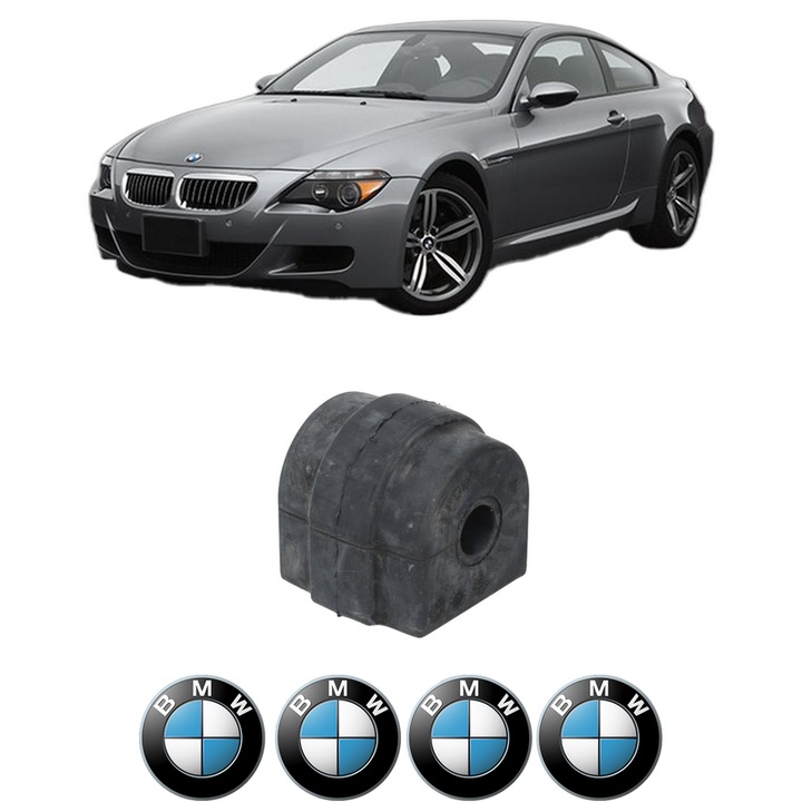 Bucsa bara stabilizatoare Spate Dreapta Stanga BMW Seria 6 (E63) din 2003-2010, Auto, Febi, 4x Stickere auto cu BMW