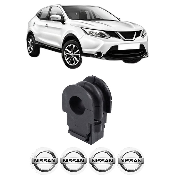 Bucsa bara stabilizatoare Fata Dreapta Stanga NISSAN QASHQAI II (J11, J11_) din 2013-2020, Auto, Febi, 4x Stickere auto cu NISSAN