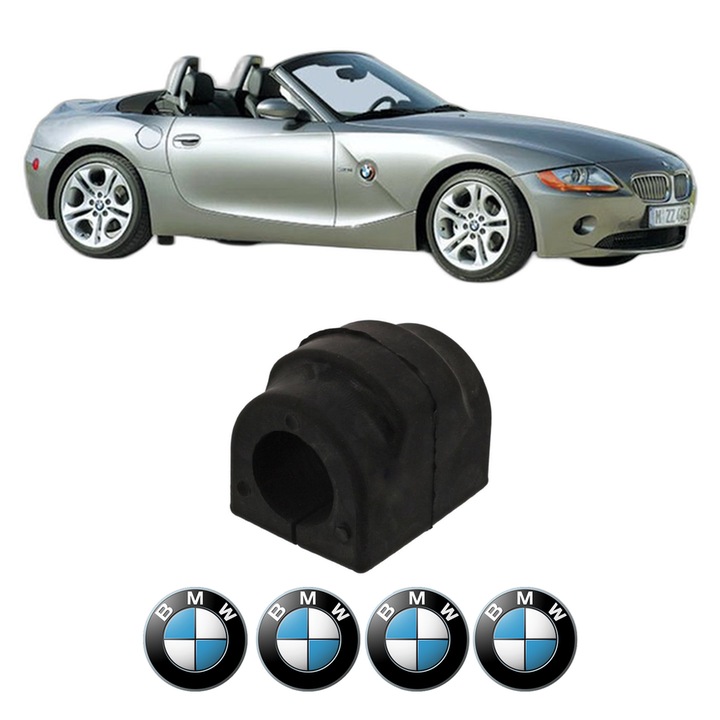 Bucsa bara stabilizatoare Spate Dreapta Stanga BMW Seria Z4 Roadster (E85) din 2002-2009, Auto, Febi, 4x Stickere auto cu BMW
