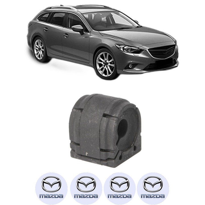 Bucsa bara stabilizatoare Spate Dreapta Stanga MAZDA 6 Estate (GJ, GL) din 2012-2020, Auto, Febi, 4x Stickere auto cu MAZDA