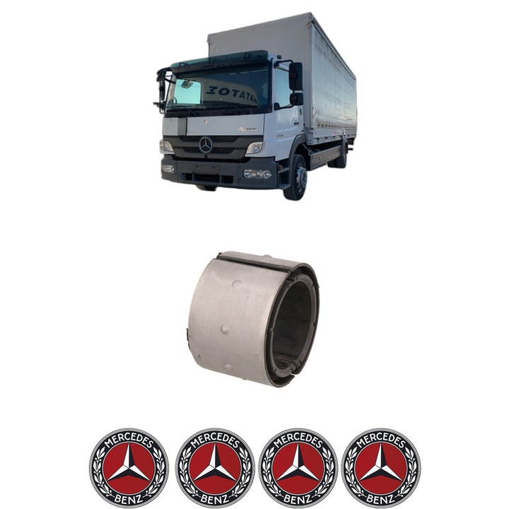 Bucsa bara stabilizatoare Interior Dreapta Stanga MERCEDES-BENZ ATEGO 2 din 2004-2014, Auto, Febi, 4x Stickere auto cu MERCEDES-BENZ