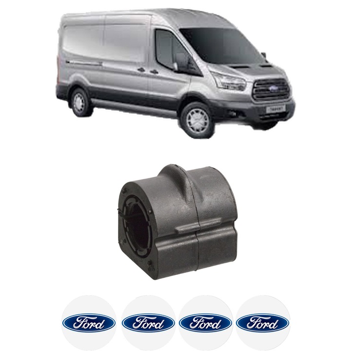 Bucsa bara stabilizatoare Spate Dreapta Stanga FORD TRANSIT V363 Van (FCD, FDD) din 2013-2024, Auto, Febi, 4x Stickere auto cu FORD