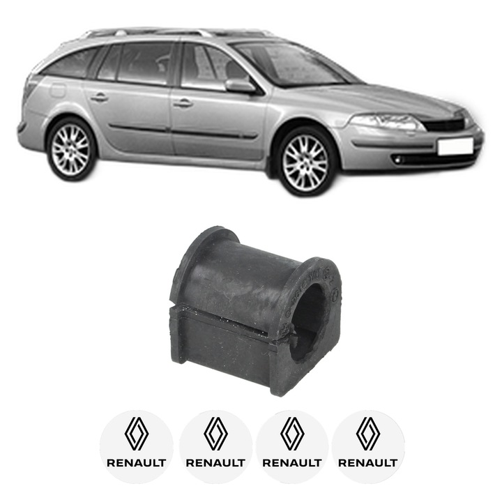 Bucsa bara stabilizatoare Spate Dreapta Stanga RENAULT LAGUNA II Grandtour (KG0/1_) din 2001-2007, Auto, Febi, 4x Stickere auto cu RENAULT