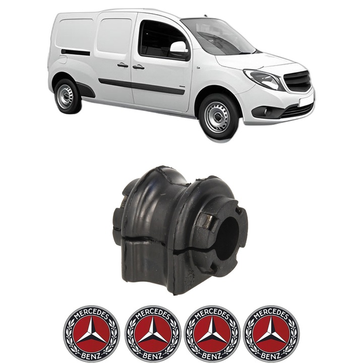 Bucsa bara stabilizatoare Fata Dreapta Stanga MERCEDES-BENZ CITAN Box Body/MPV (W415) din 2012-2021, Auto, Febi, 4x Stickere auto cu MERCEDES-BENZ
