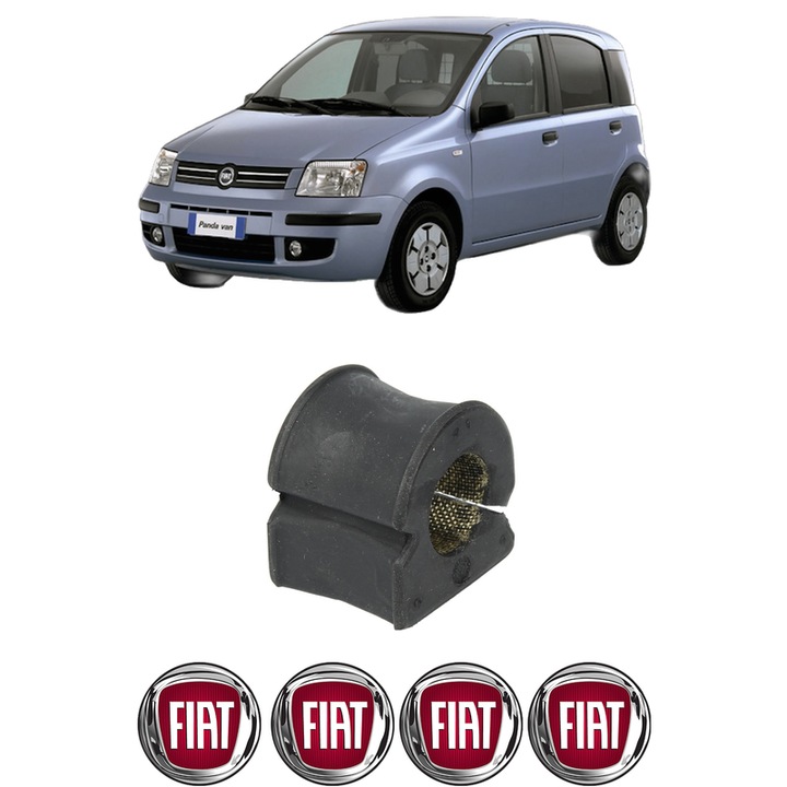 Bucsa bara stabilizatoare Fata Dreapta Stanga FIAT PANDA (169_) din 2003-2013, Auto, Febi, 4x Stickere auto cu FIAT