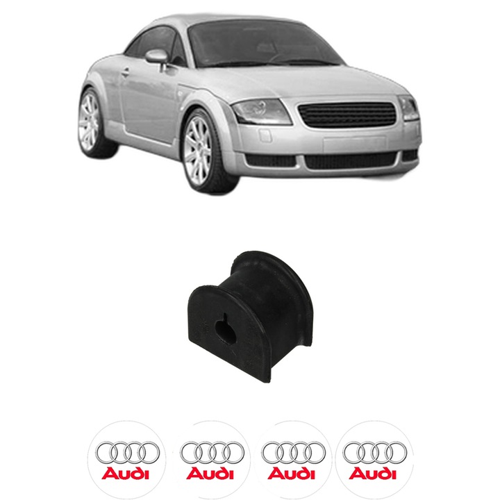 Bucsa bara stabilizatoare Spate Dreapta Stanga AUDI TT (8N3) din 1998-2006, Auto, Febi, 4x Stickere auto cu AUDI