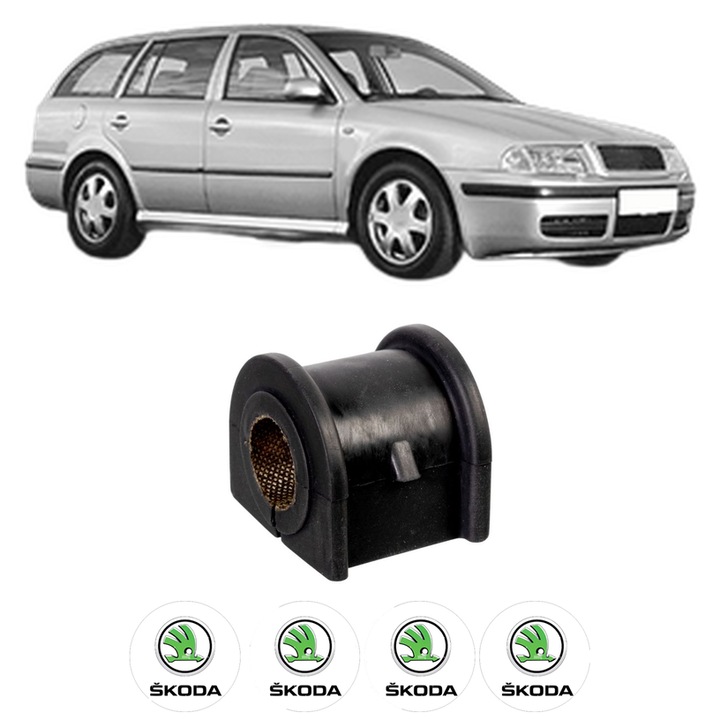 Bucsa bara stabilizatoare Spate Dreapta Stanga SKODA OCTAVIA I Combi (1U5) din 1998-2010, Auto, Febi, 4x Stickere auto cu SKODA