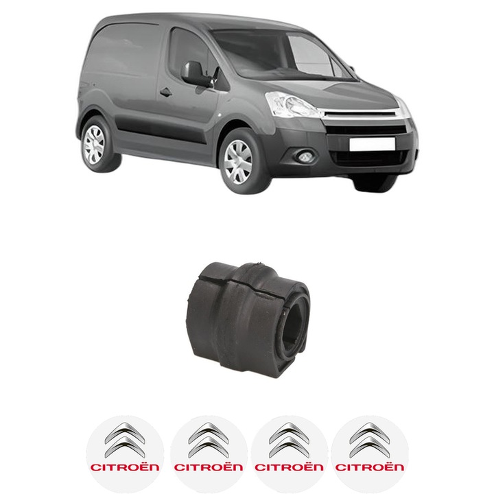 Bucsa bara stabilizatoare Fata Dreapta Stanga CITROEN BERLINGO Box Body/MPV (B9) din 2008-2021, Auto, Febi, 4x Stickere auto cu CITROEN