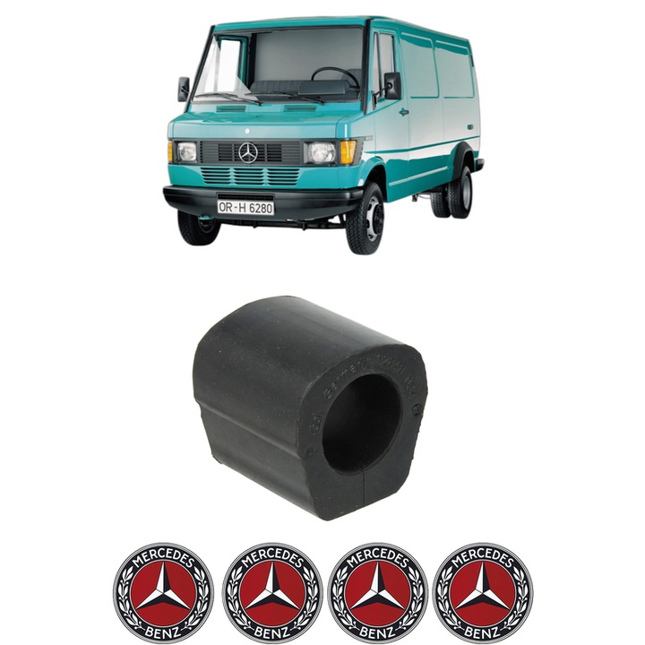 Bucsa bara stabilizatoare Fata Dreapta Stanga MERCEDES-BENZ T1 Bus (B601) din 1988-1996, Auto, Febi, 4x Stickere auto cu MERCEDES-BENZ