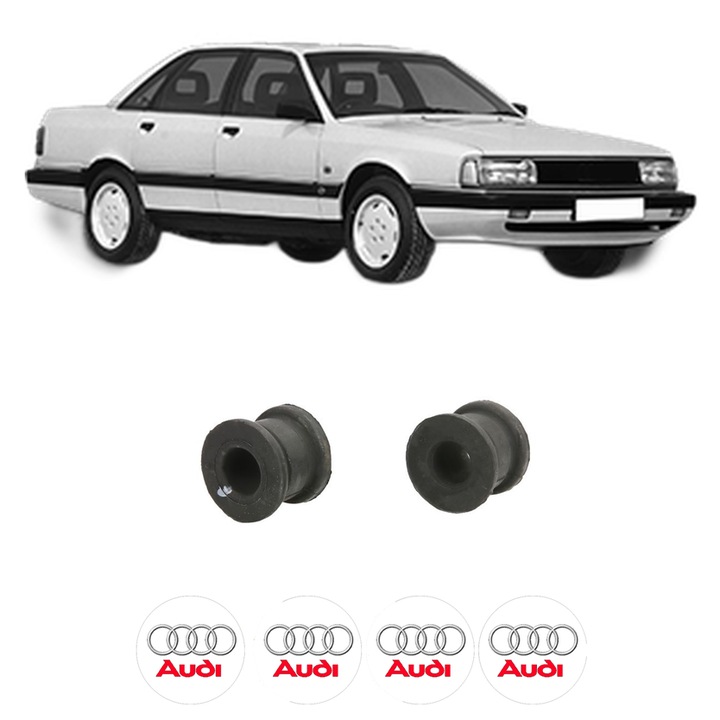 Bucsa bara stabilizatoare Fata Dreapta Stanga AUDI 200 C3 Saloon (447, 448) din 1983-1991, Auto, Febi, 4x Stickere auto cu AUDI