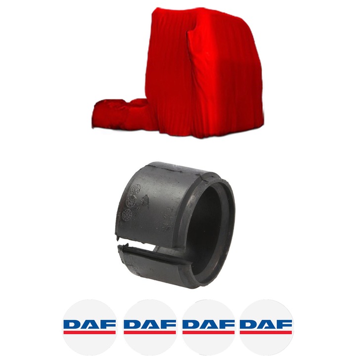 Bucsa bara stabilizatoare Spate Dreapta Stanga DAF XD din 2022-2023, Auto, Febi, 4x Stickere auto cu DAF