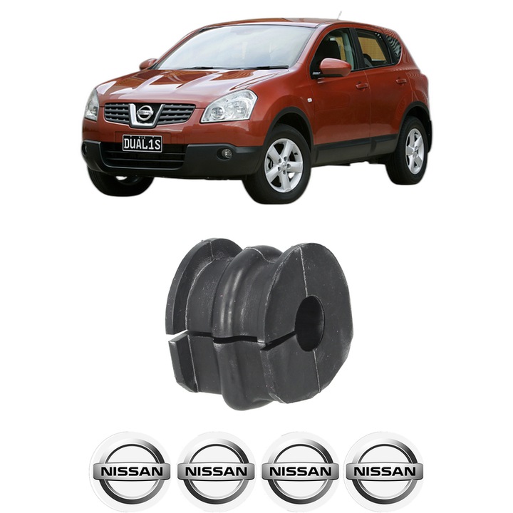 Bucsa bara stabilizatoare Spate Dreapta Stanga NISSAN QASHQAI I (J10, NJ10) din 2006-2013, Auto, Febi, 4x Stickere auto cu NISSAN