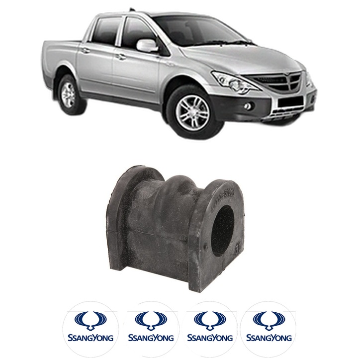 Bucsa bara stabilizatoare Fata Dreapta Stanga SSANGYONG ACTYON SPORTS I (QJ) din 2007-2011, Auto, Febi, 4x Stickere auto cu SSANGYONG