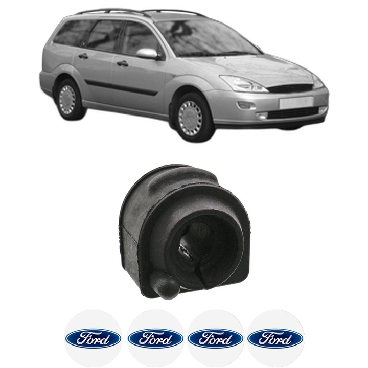 Bucsa bara stabilizatoare Spate Dreapta Stanga FORD FOCUS I Turnier (DNW) din 1999-2004, Auto, Febi, 4x Stickere auto cu FORD